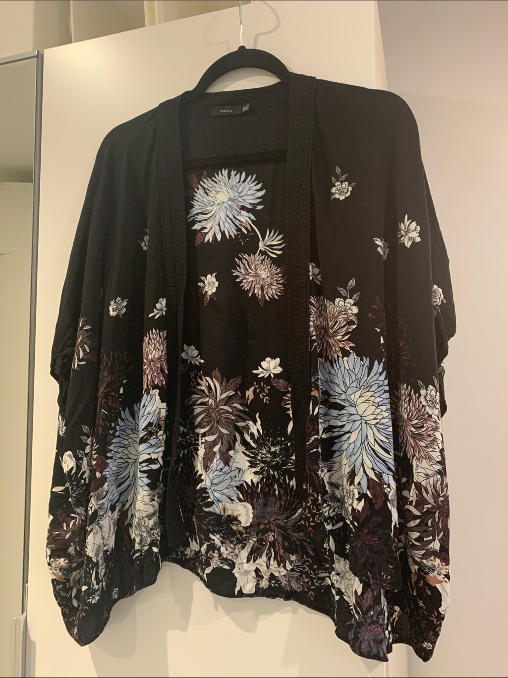Aritzia Talula Black Open Kimono